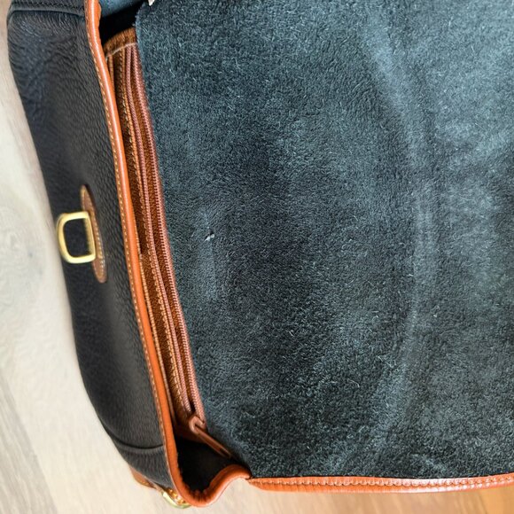 Dooney & Bourke Black Leather All Weather Leather Crossbody Bag Vintage - Picture 5 of 6